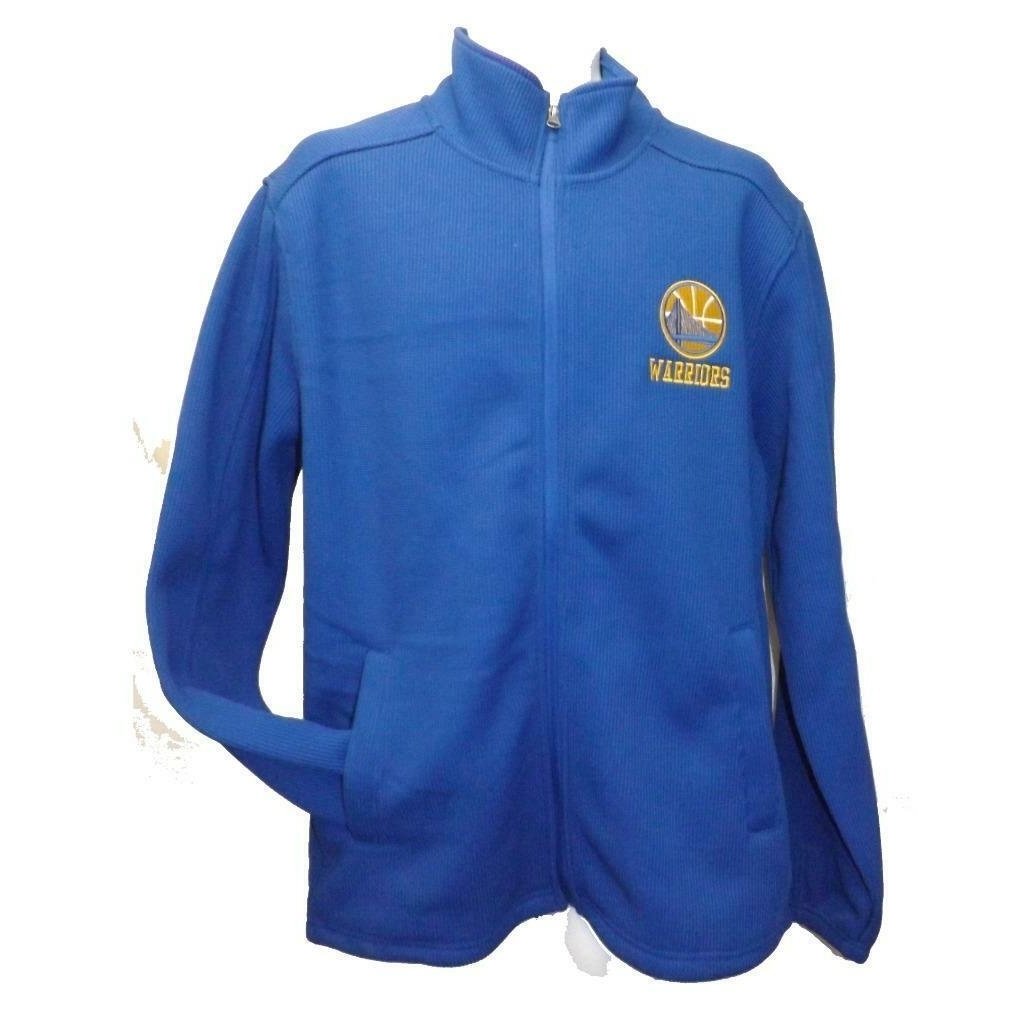 Golden State Warriors Mens Size L Large Blue G-III Full Zip Jacket Image 1