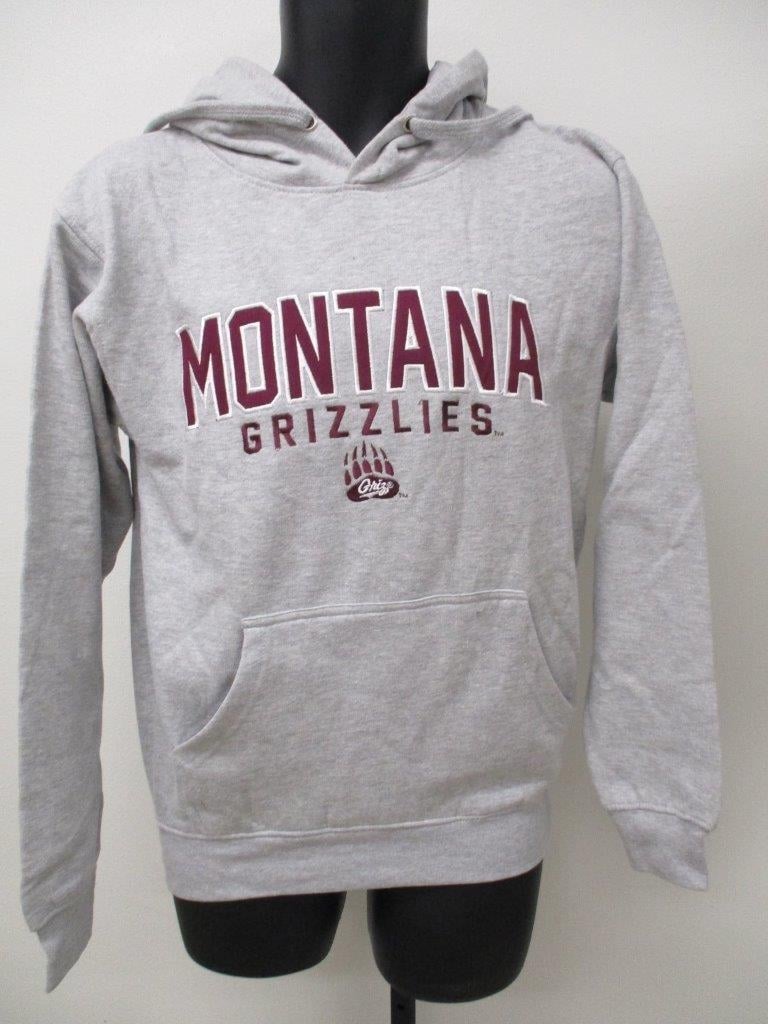 Montana Grizzlies Mens Size S Small Gray Hoodie Image 1