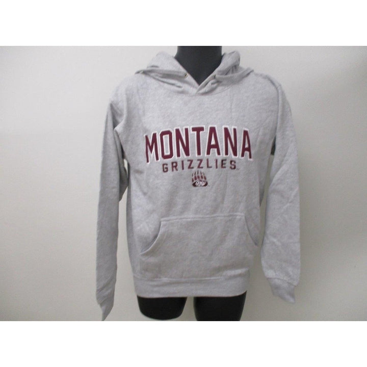 Montana Grizzlies Mens Size S Small Gray Hoodie Image 2