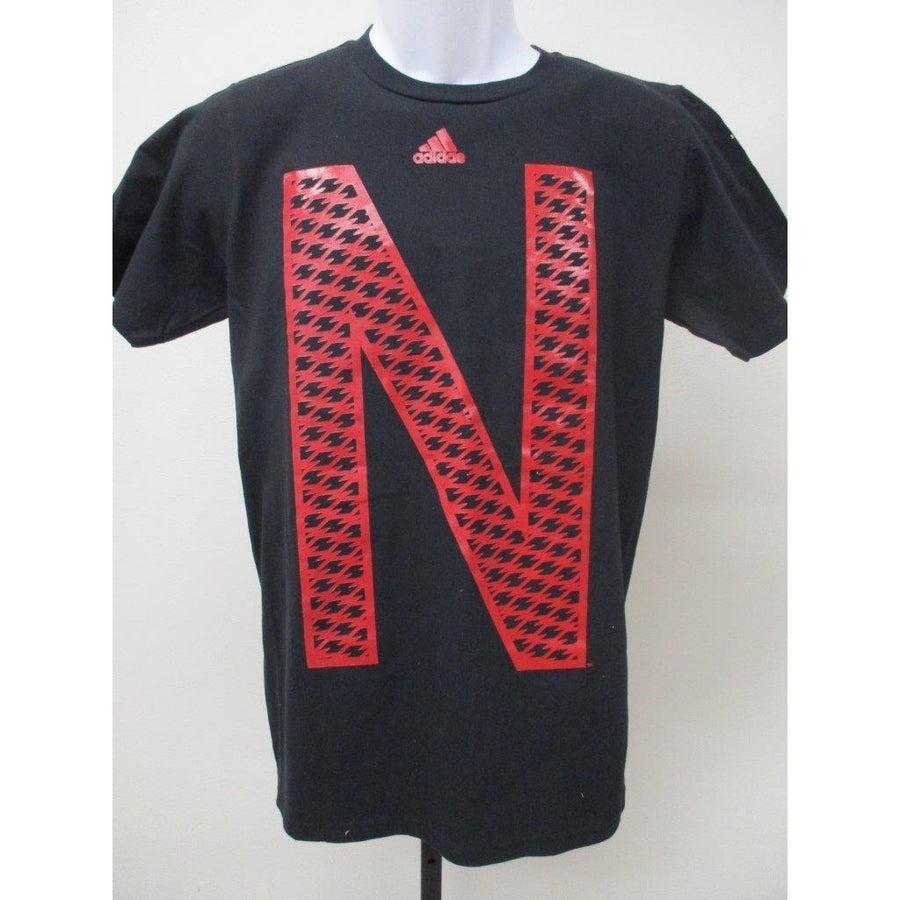 Nebraska Cornhuskers Huskers Mens Size S Small Black Adidas Shirt Image 1