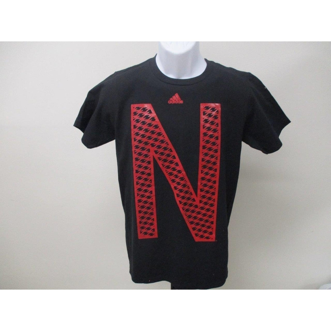 Nebraska Cornhuskers Huskers Mens Size S Small Black Adidas Shirt Image 2