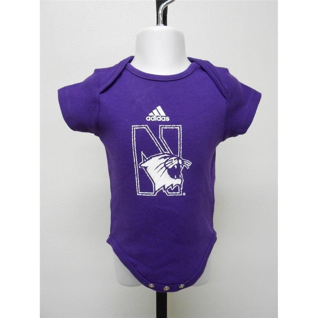 -NORTHWESTERN WILDCATS INFANT CREEPER SIZE 0-3 MONTHS ADIDAS 65KE Image 1