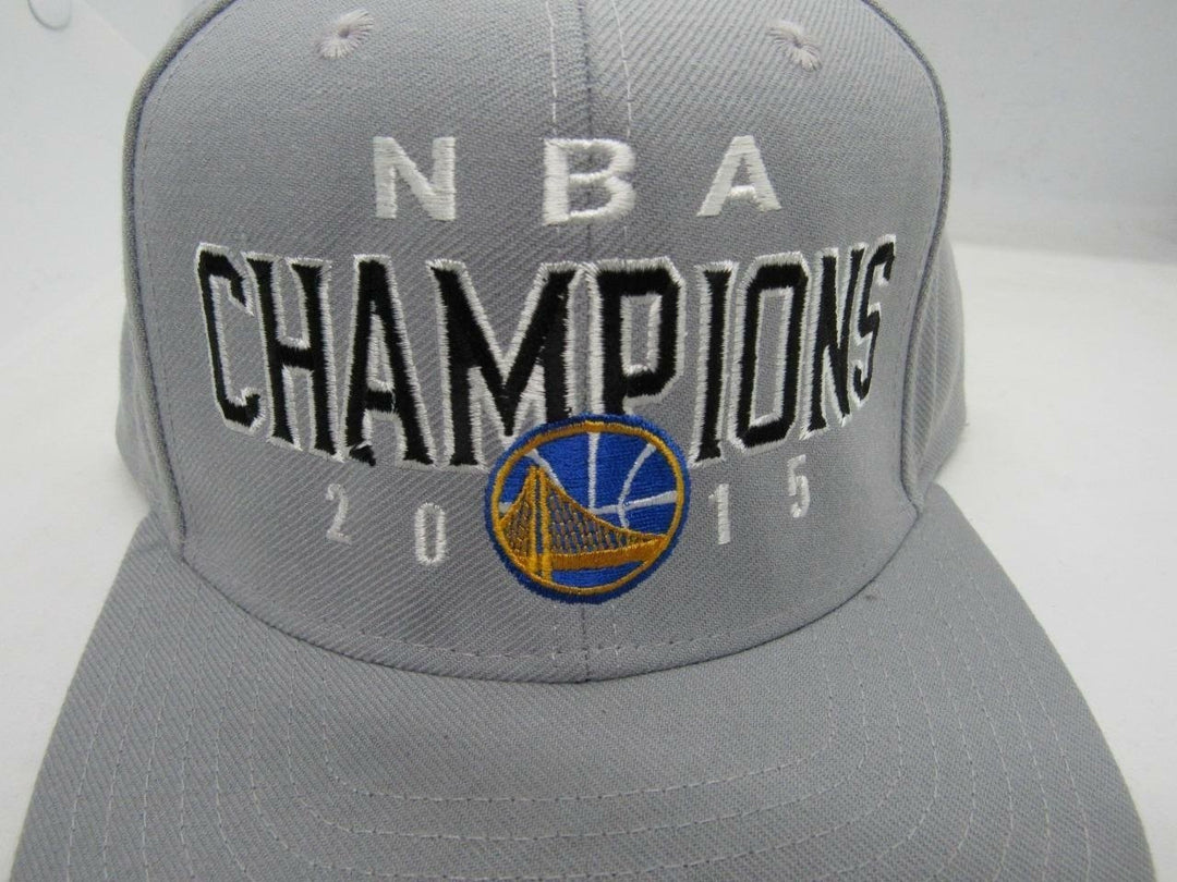 2015 NBA Champions Golden State Warriors Mens Size OSFA Adidas Snapback Hat Image 1