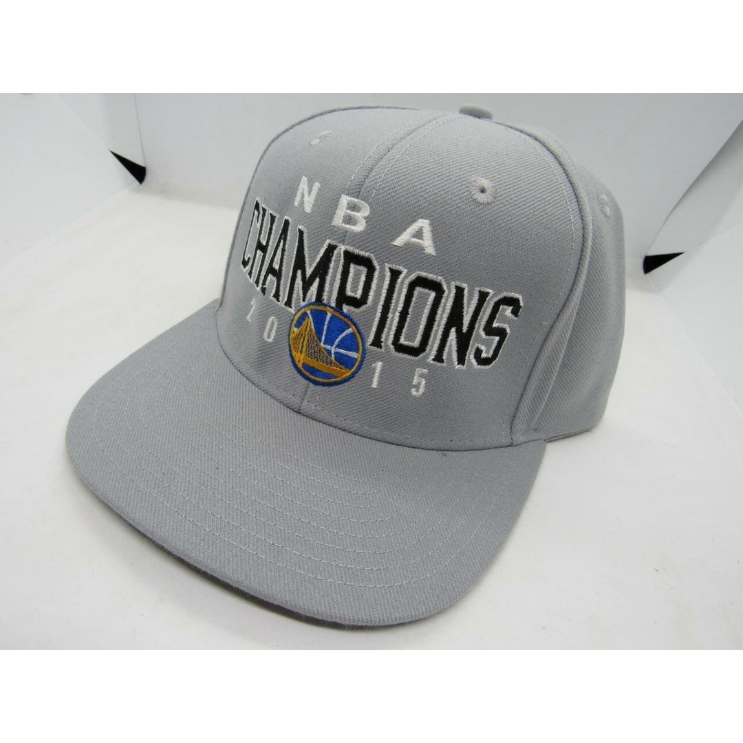 2015 NBA Champions Golden State Warriors Mens Size OSFA Adidas Snapback Hat Image 2