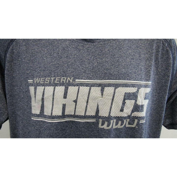 Western Washington Vikings Mens Sizes L Large Polyester Performance Shirt Image 3