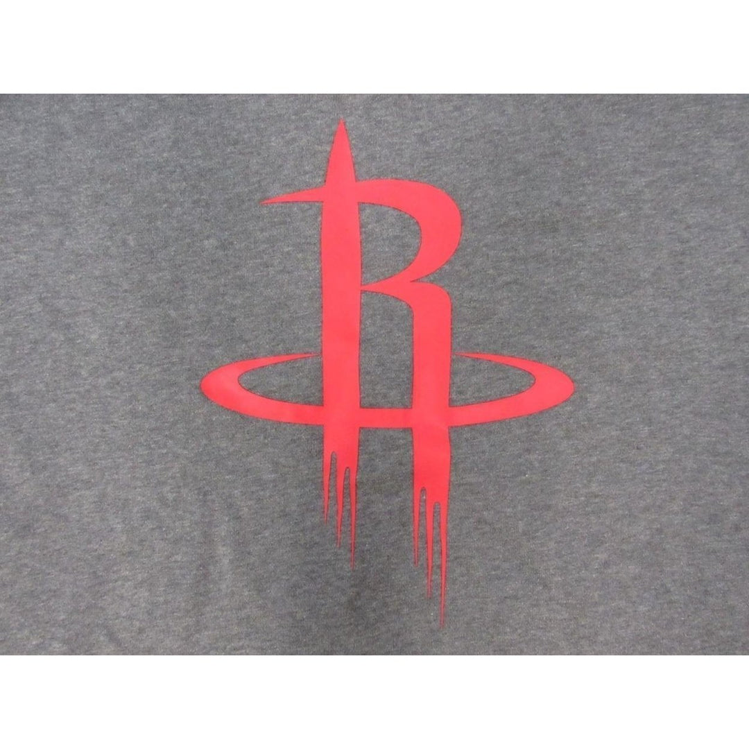 Houston Rockets Mens Size 2XL2 2XLarge2 Adidas Gray/Red Long Sleeve Shirt Image 3