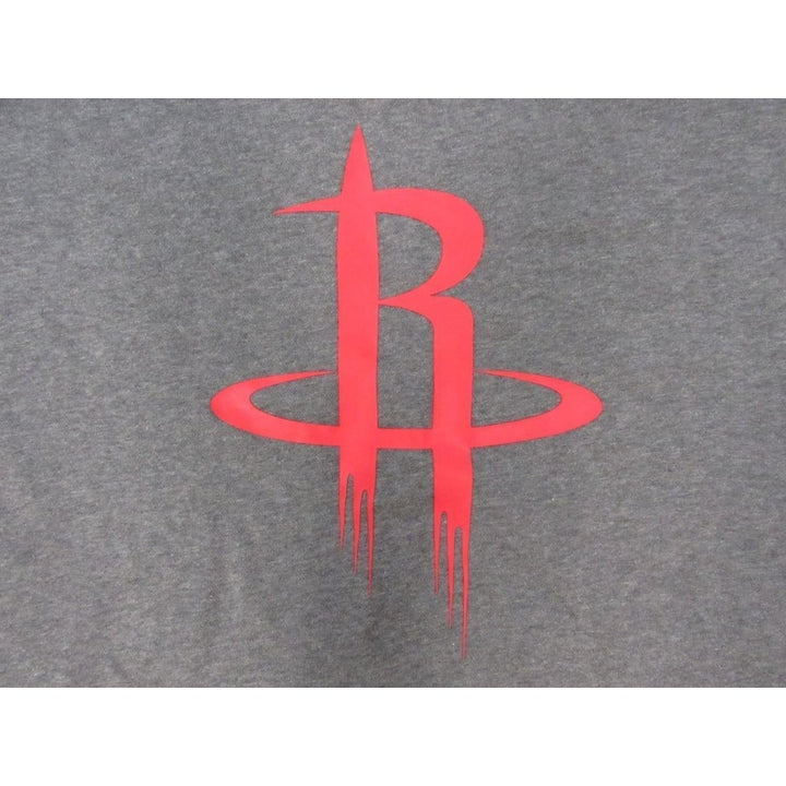 Houston Rockets Mens Size 2XL2 2XLarge2 Adidas Gray/Red Long Sleeve Shirt Image 3