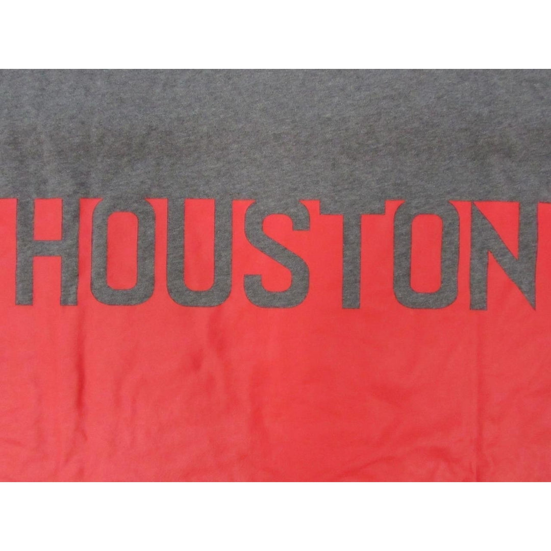 Houston Rockets Mens Size 2XL2 2XLarge2 Adidas Gray/Red Long Sleeve Shirt Image 4