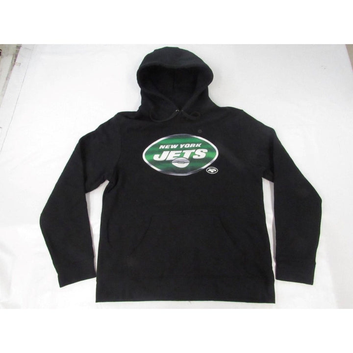 York Jets Mens Size L Large Black Hoodie Image 1