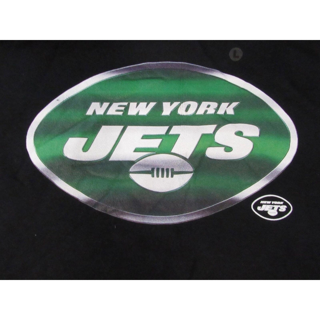 York Jets Mens Size L Large Black Hoodie Image 3