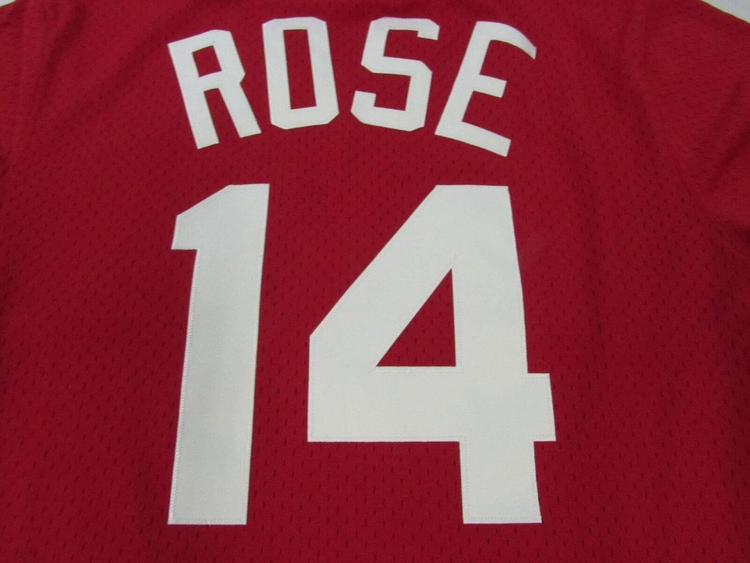 1984 Pete Rose 14 Reds Mens M 40 Mitchell and Ness Authentic Batting Jersey 100 Image 2