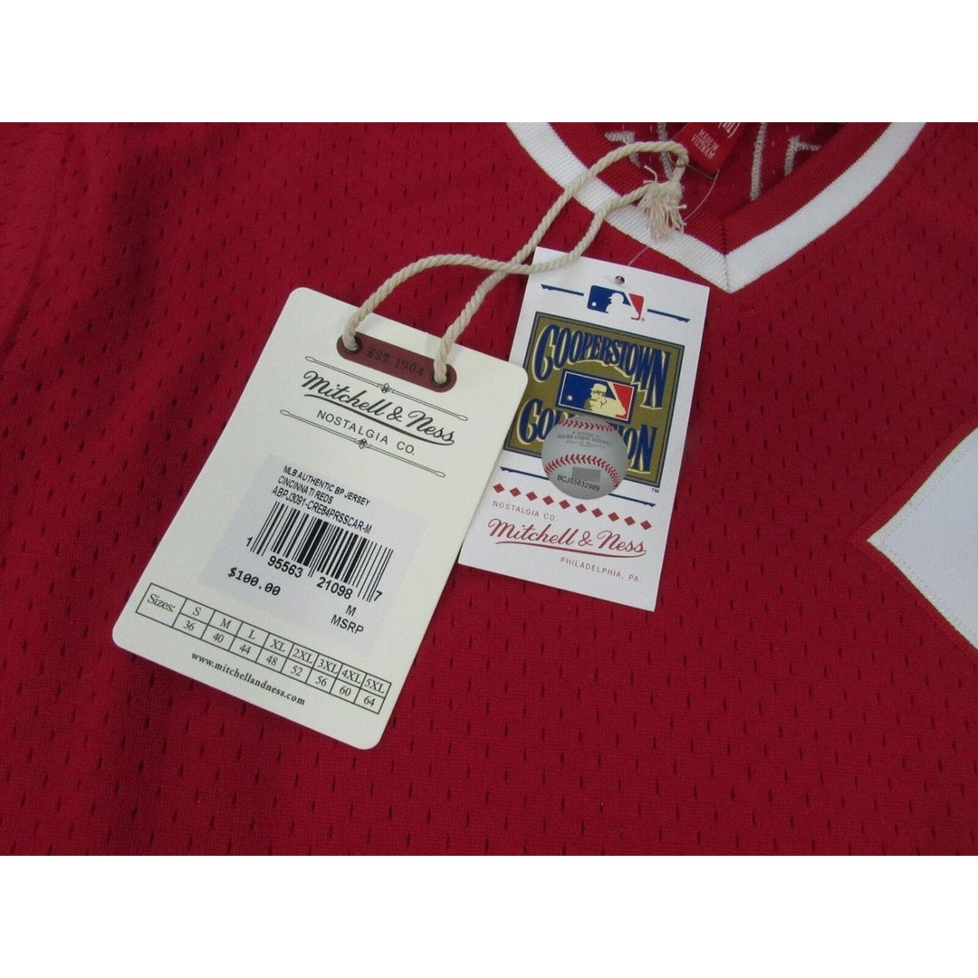 1984 Pete Rose 14 Reds Mens M 40 Mitchell and Ness Authentic Batting Jersey 100 Image 4