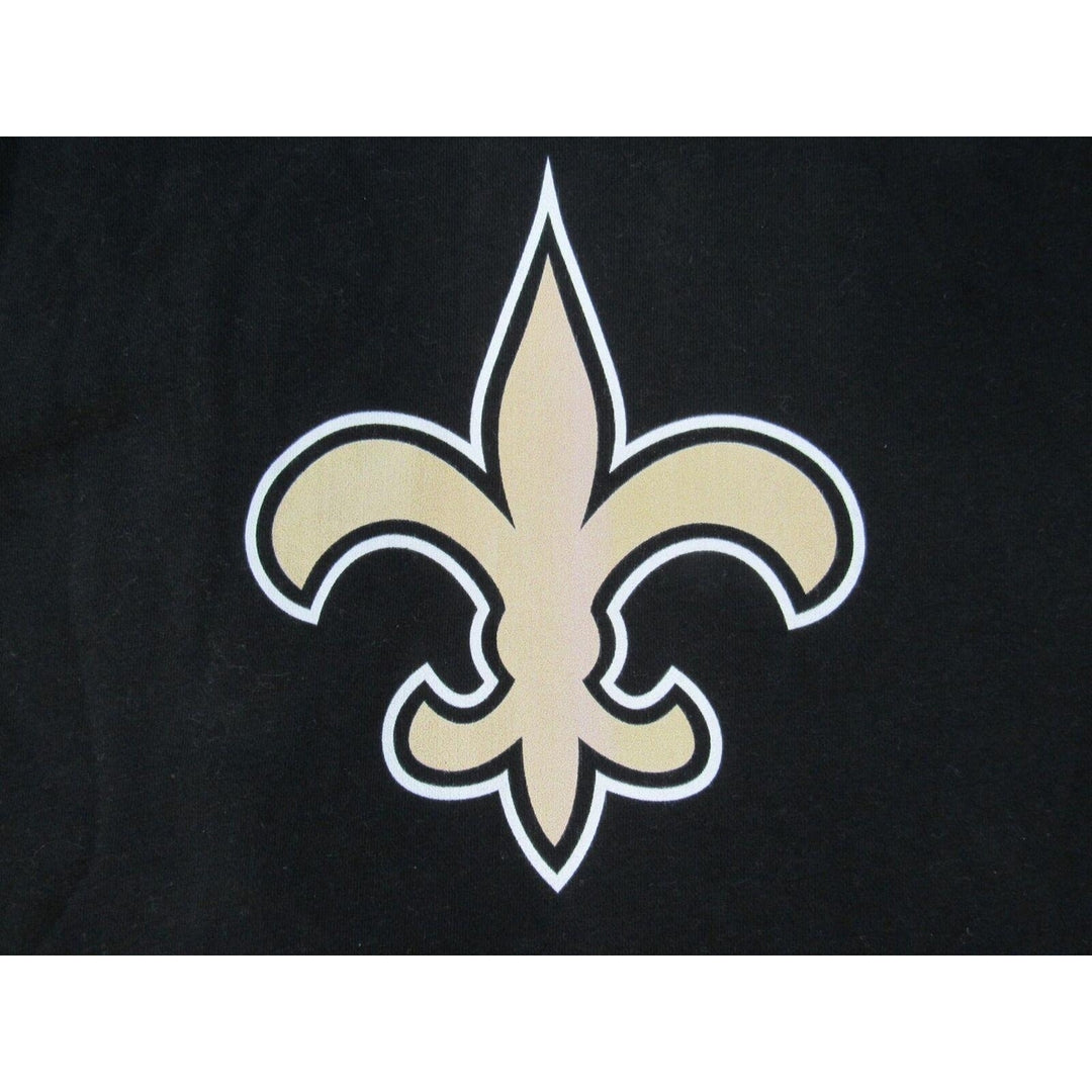 Orleans Saints Mens Size M Medium Black Hoodie Image 3