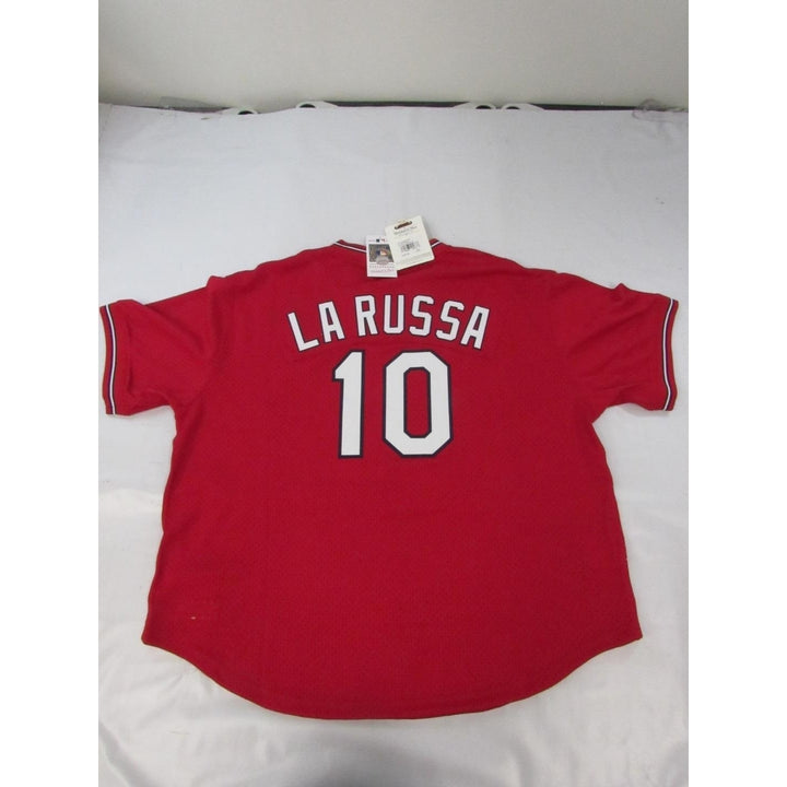 1996 Tony La Russa Cardinals Mens 3XL Mitchell and Ness Authentic BP Jersey 110 Image 2