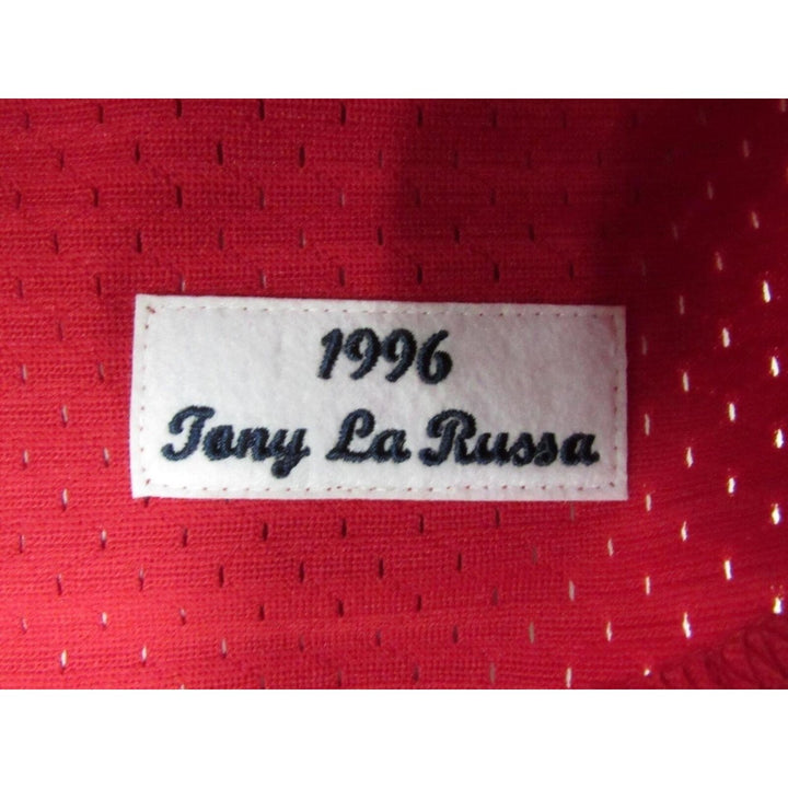 1996 Tony La Russa Cardinals Mens 3XL Mitchell and Ness Authentic BP Jersey 110 Image 6