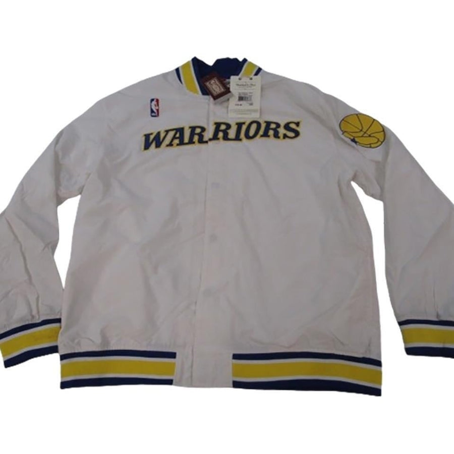 1996-97 Warriors Mens Mitchell and Ness Warm Up Authentic Tailored Fit Jacket 150 Image 1