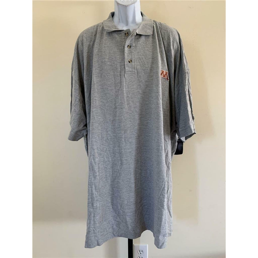 Minnesota Golden Gophers Mens Size 6X Gray Russell Polo Image 1