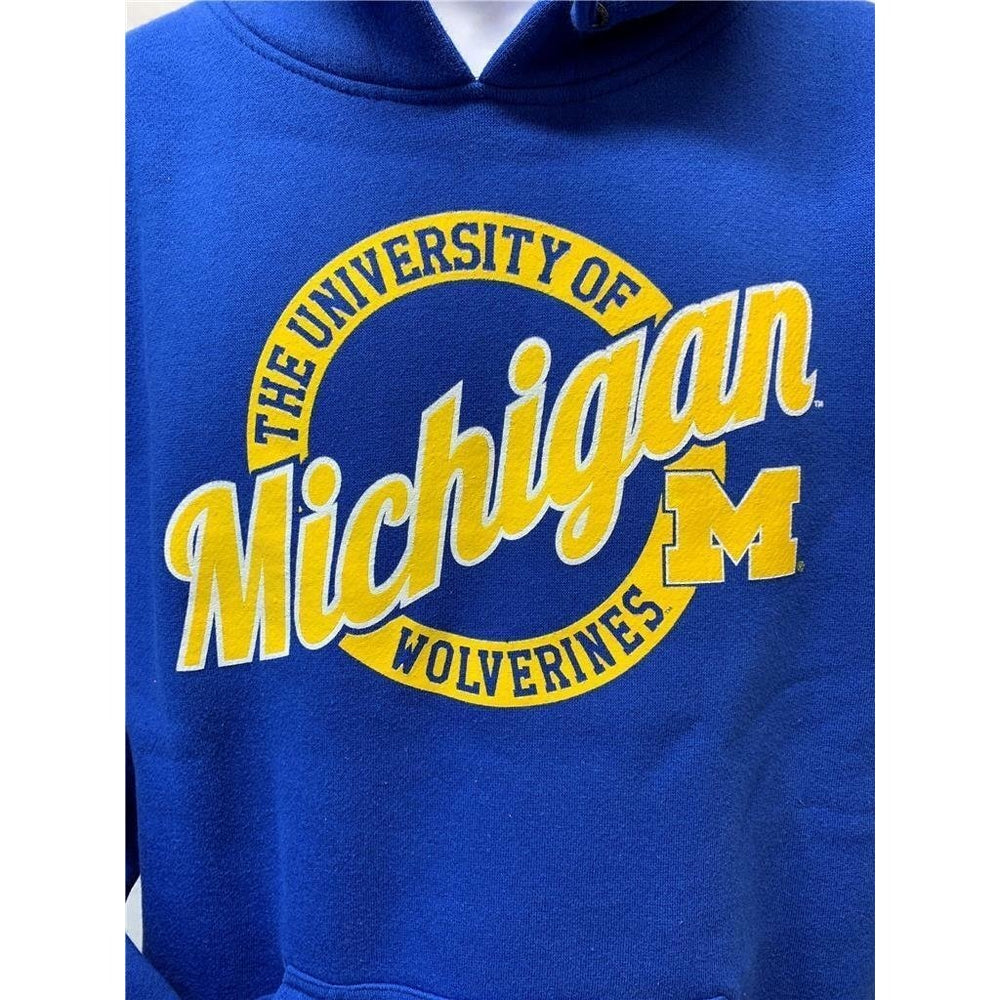 Michigan Wolverines Mens XS X-Small Blue J.America Hoodie Image 2