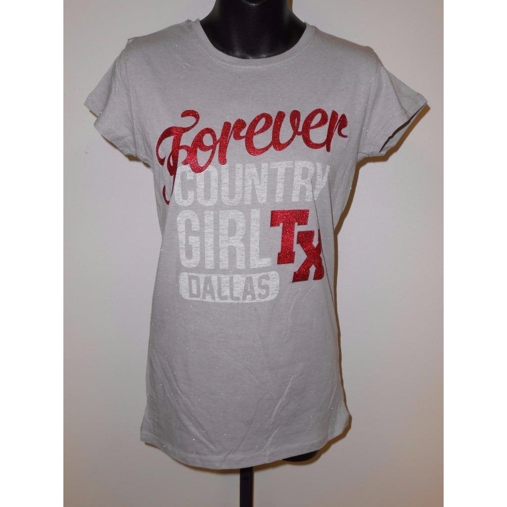 FOREVER COUNTRY GIRL DALLAS TEXAS WOMENS size SIZE S SMALL Shirt Image 1