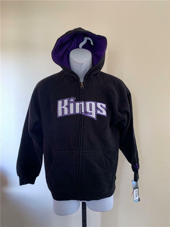 Los Angeles Kings Youth Size S Small Black Adidas Full Zip Hoodie Image 1