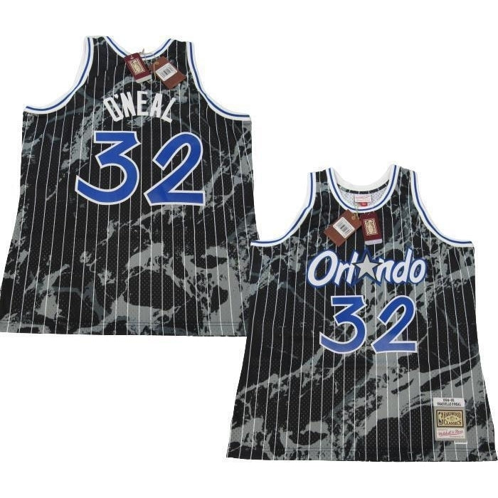 1994-95 Shaquille ONeal Magic Mens XL Mitchell and Ness Swingman Jersey 155 Image 1