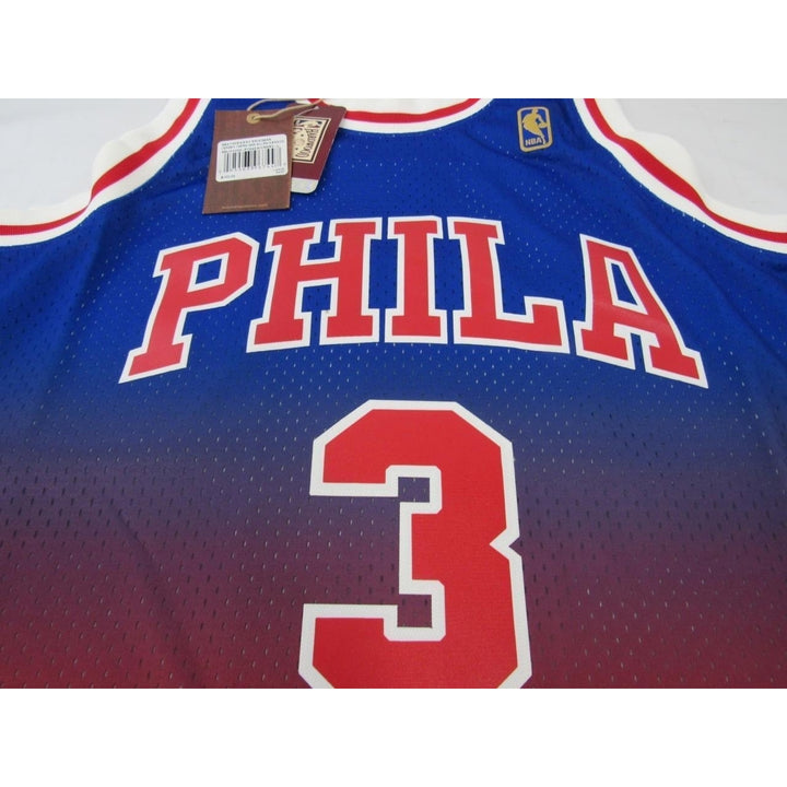 1996-97 Allen Iverson 3 Phila 76ers Mens L Mitchell and Ness Swingman Jersey 130 Image 4