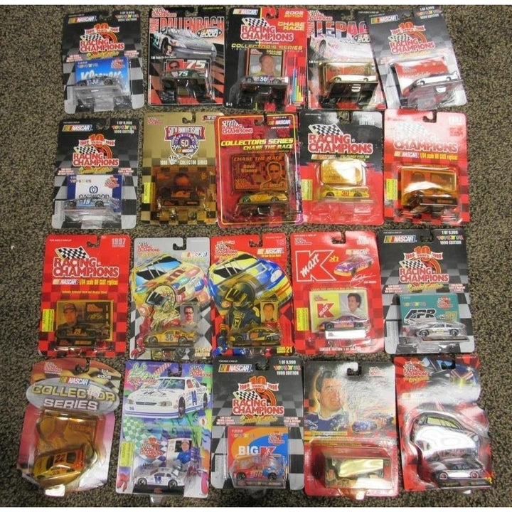 20 Racing Champions 1/64 Nascar 1996-2002 Vintage Stock Car Die Cast lot Image 1