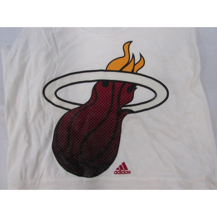 Miami Heat Womens Size S Small Adidas White Tank Top Shirt Image 4