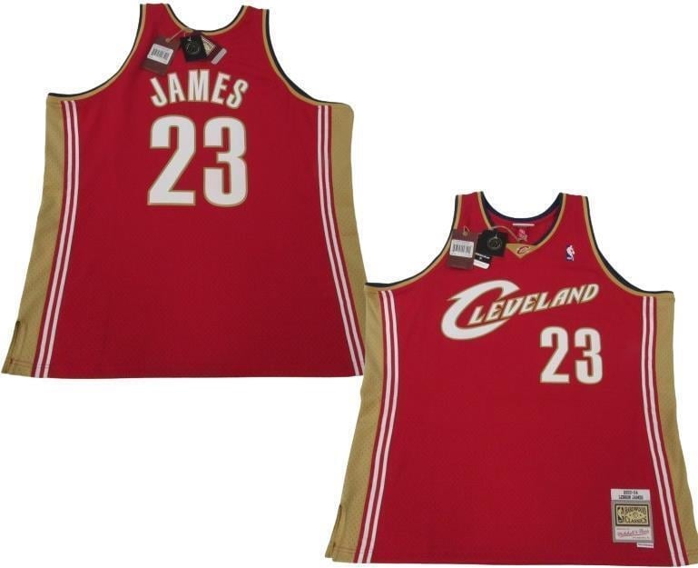 2003-04 Lebron James 23 Cavs Mens 2XL Mitchell and Ness Swingman Jersey 130 Image 1