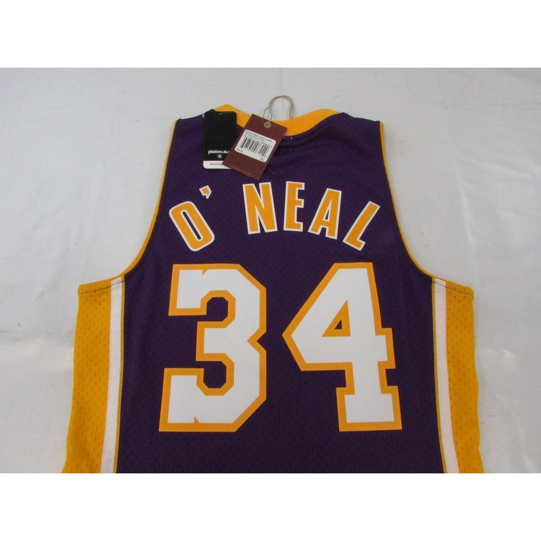 1999-2000 Shaq ONeal 34 Lakers Mens S Mitchell and Ness Swingman Jersey 130 Image 4