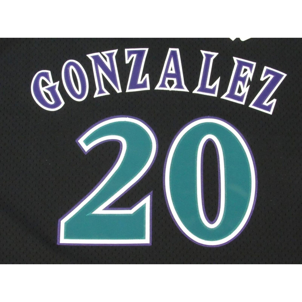 1999 Luis Gonzalez 20 Diamondbacks Mens S Mitchell and Ness Authentic Jersey 130 Image 2