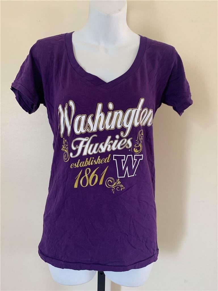 Washington Huskies Womens Size S Small Purple Shirt Image 1