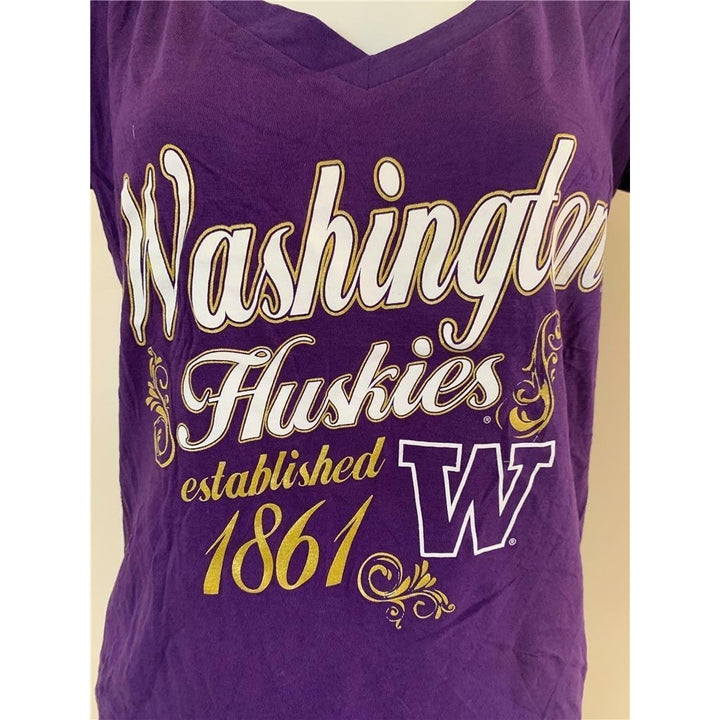 Washington Huskies Womens Size S Small Purple Shirt Image 2