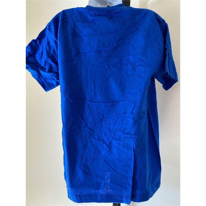 Kansas Jayhawks Youth Size M Medium Blue Shirt Image 4