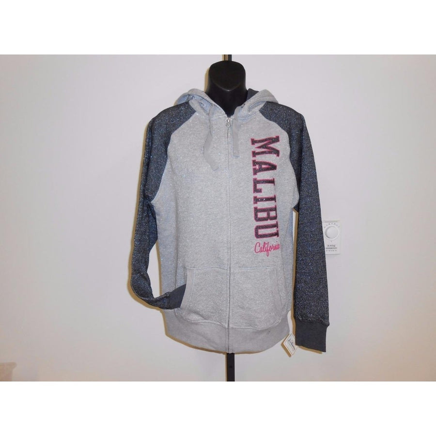 MALIBU CALIFORNIA Womens size M MEDIUM Hoodie-Jacket 77KW Image 1