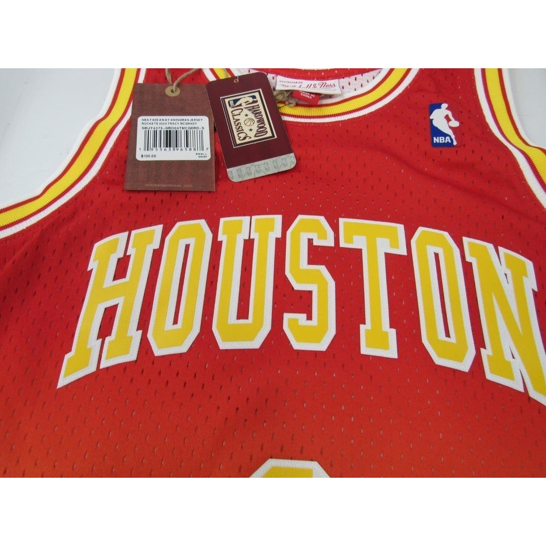 04-05 Tracy McGrady 1 Rockets Mens Size S Mitchell and Ness Swingman Jersey 130 Image 3