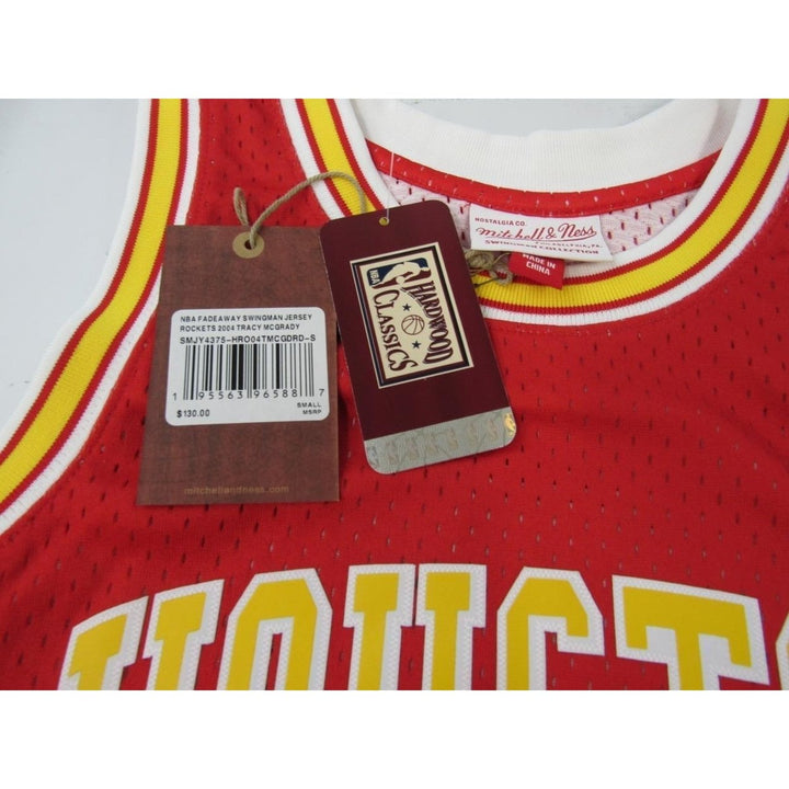 04-05 Tracy McGrady 1 Rockets Mens Size S Mitchell and Ness Swingman Jersey 130 Image 4