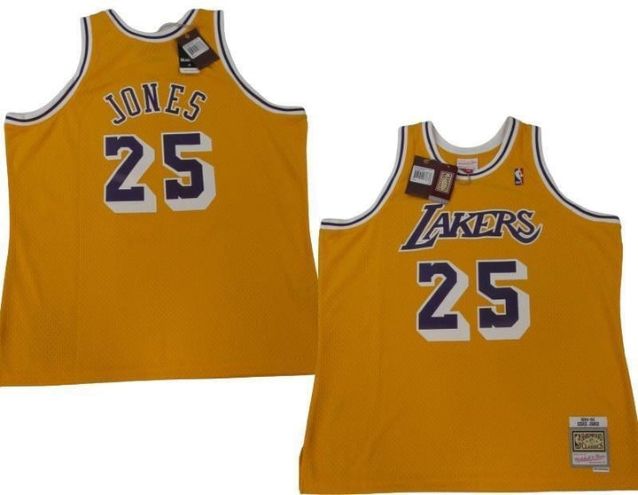 1994-95 Eddie Jones 25 Lakers Mens Mitchell and Ness Swingman Jersey 130 Image 1