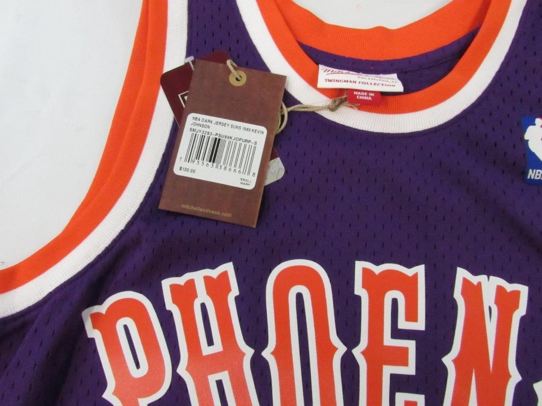 1989-90 Kevin Johnson 7 Suns Mens Mitchell and Ness Swingman Jersey 130 Image 3