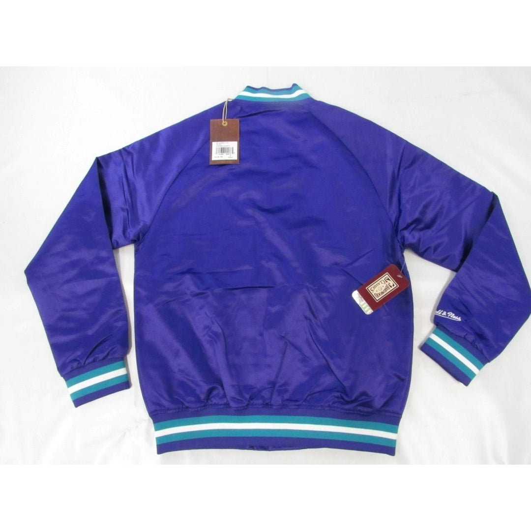 Utah Jazz Mens S Small Mitchell and Ness Satin Button Snap Light Jacket 120 Image 6