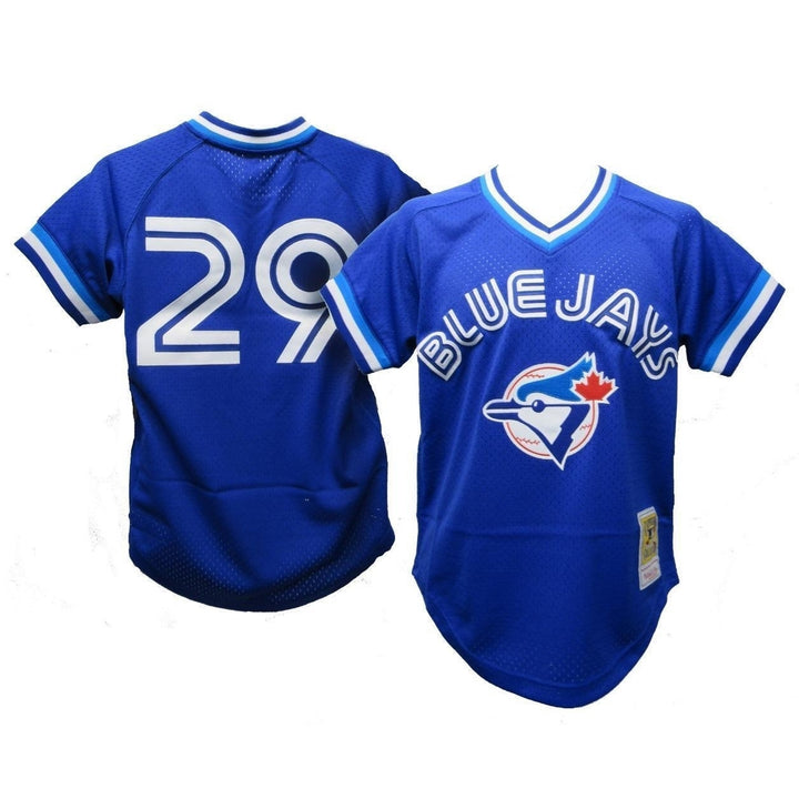 1993 Joe Carter 29 Toronto Blue Jays Mens Size XS Mitchell and Ness Jersey 100 Image 1