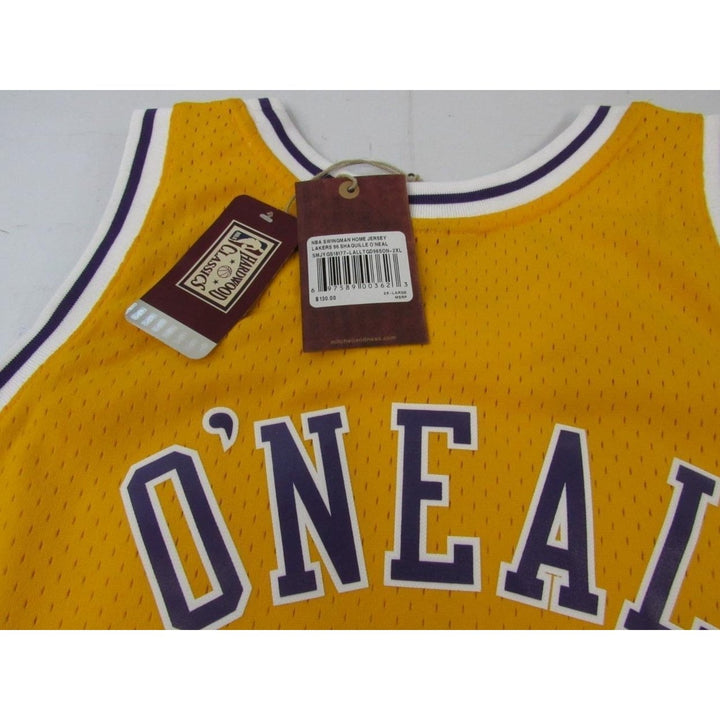 1996-97 Shaq ONeal 34 Lakers Mens 2XL Mitchell and Ness Swingman Jersey 130 Image 2