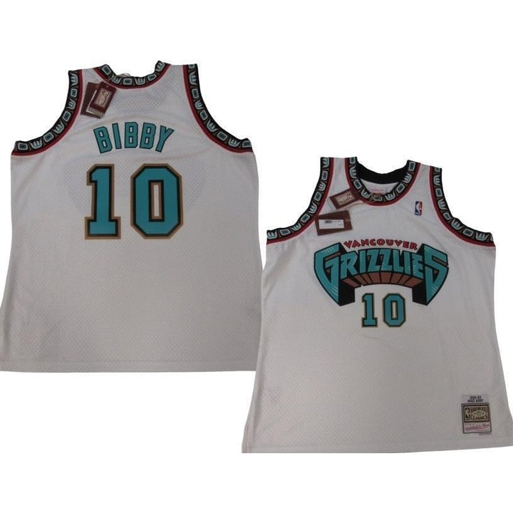 1998-99 Mike Bibby 10 Grizzlies Mens 2XL Mitchell and Ness Swingman Jersey 130 Image 1