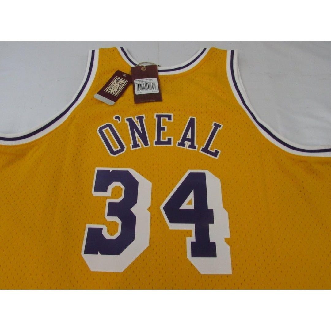 1996-97 Shaq ONeal 34 Lakers Mens 2XL Mitchell and Ness Swingman Jersey 130 Image 3