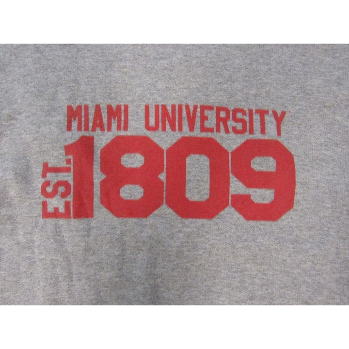 Miami University Hurricanes Est. 1809 Youth Size XL XLarge Gray Sweatshirt Image 3