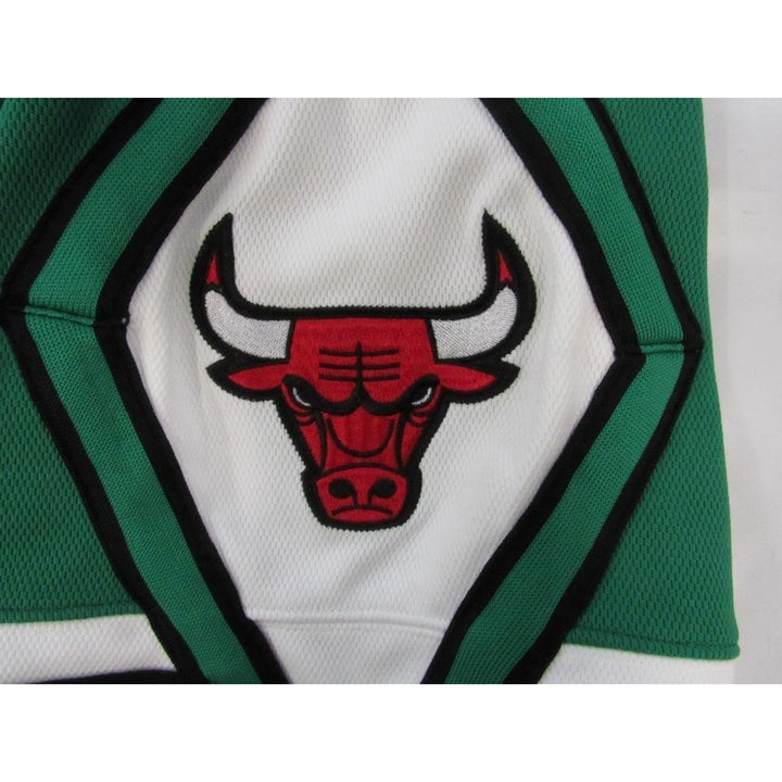 2008-2009 Chicago Bulls Mens L Mitchell and Ness Green Authentic Game Shorts 125 Image 4