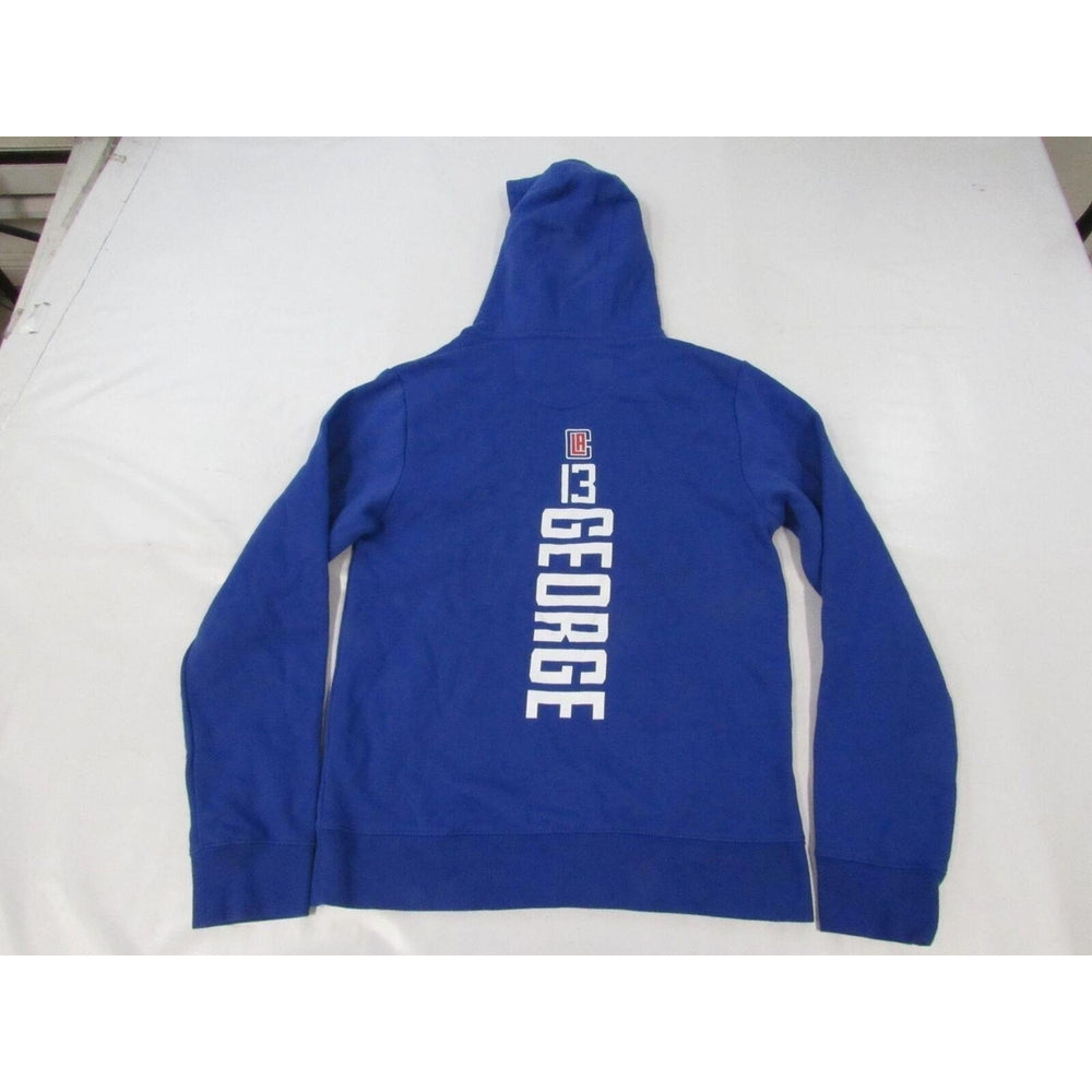 Los Angeles Clippers 13 Paul George Mens Size S Blue Hoodie Image 2