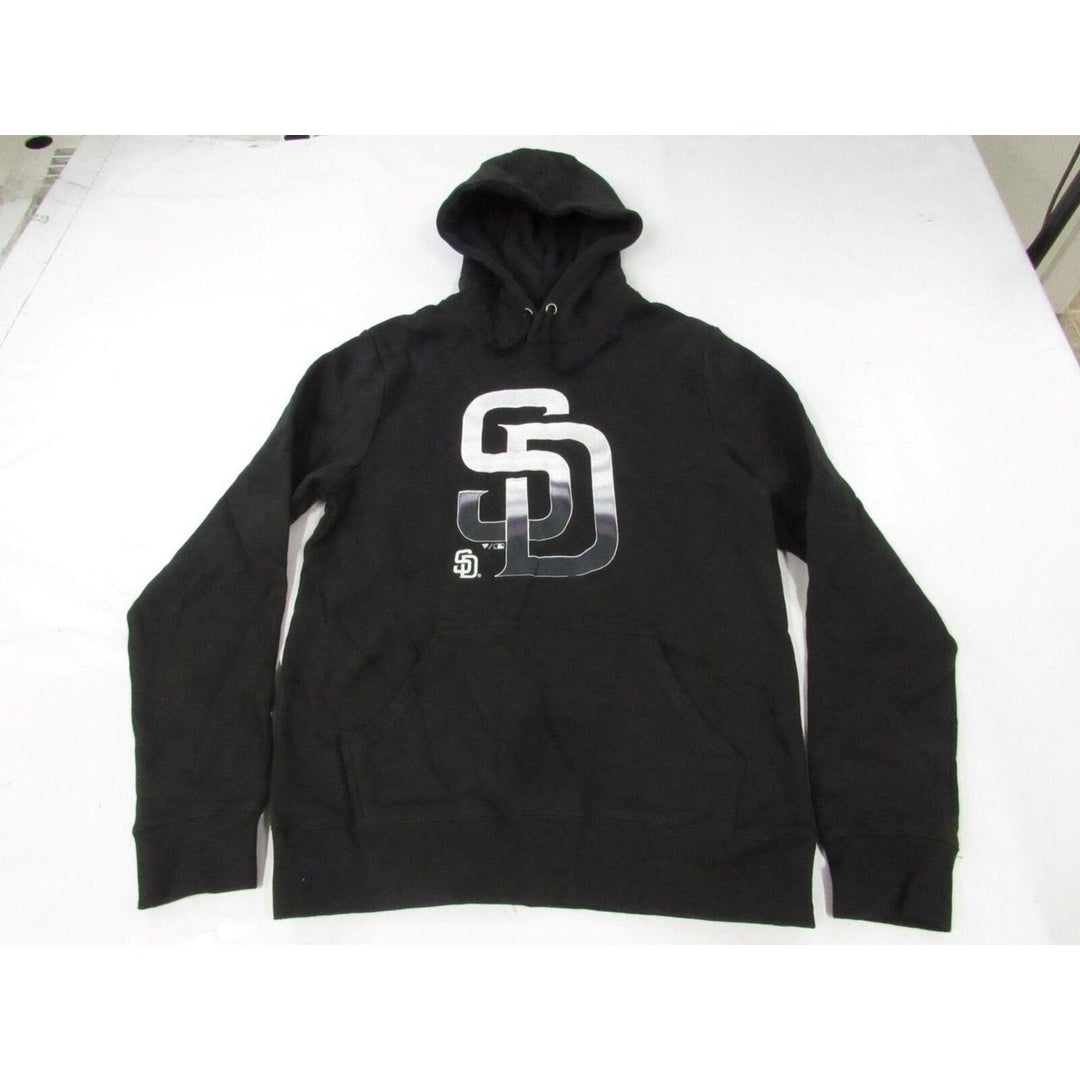 San Diego Padres Mens Size M Medium Black Hoodie Image 1