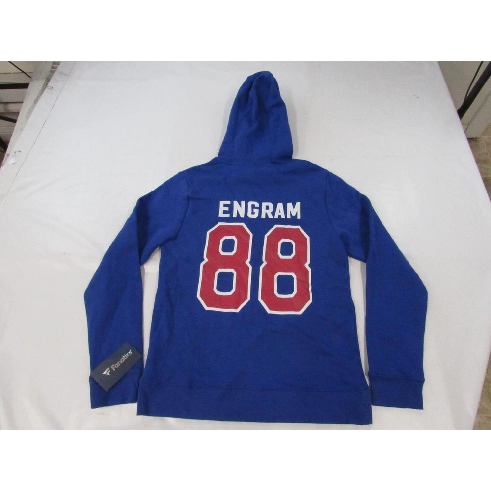 York Giants 88 Evan Engram Mens Size M Medium Blue Hoodie Image 2