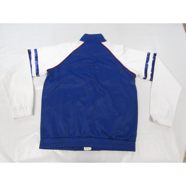 York Giants Womens Size M White Blue Polyester Full-Zip Jacket Image 2